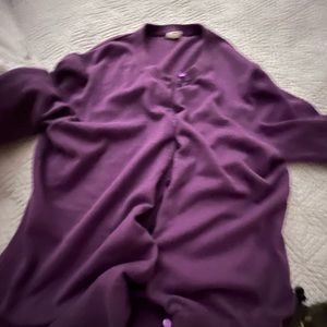 Purple xl JCrew cardigan.